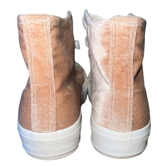 Corkys Hunky Dory Womens High Top Sneakers Size 8 Velvet Peach Lace-Up - Picture 5 of 7